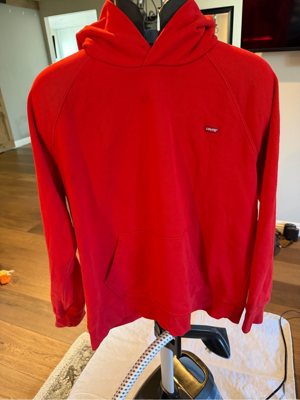Levi's Men's Red Hoodie Sweatshirt